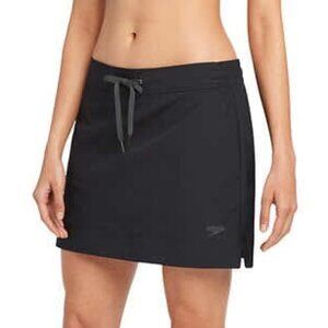 NWT - Speedo Ladies' Black UPF 50+ Swim Skort - Size XXL